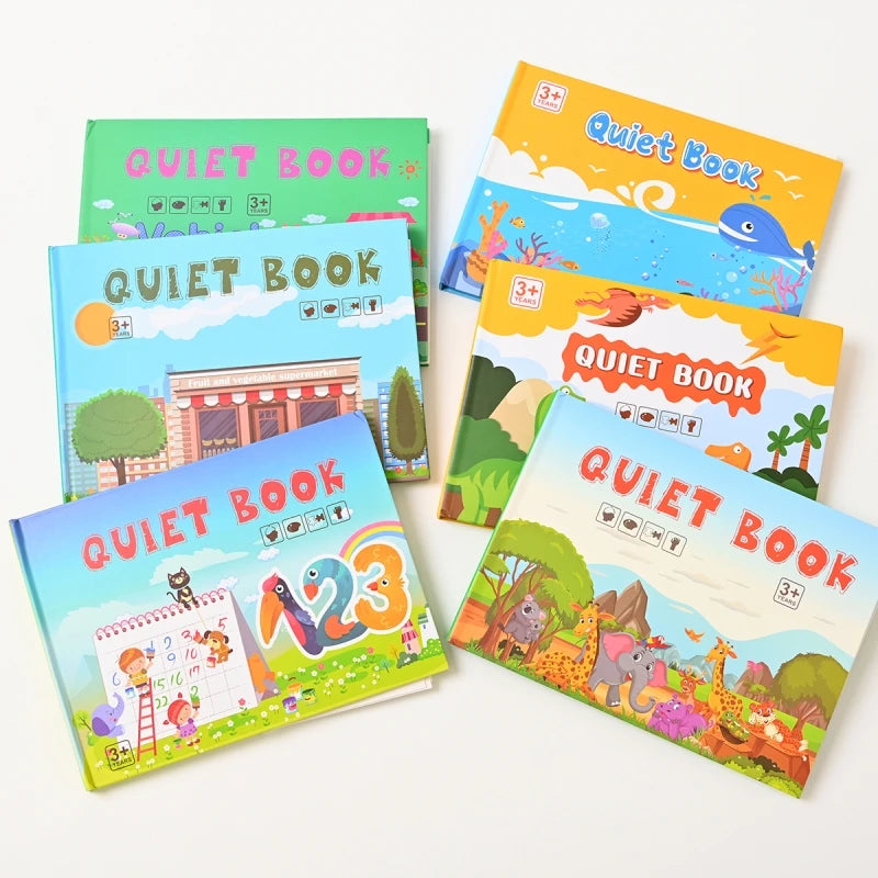 📘 My First Montessori Busy Book – Hands-On Learning Fun for Little Minds! 🧠✨ - ThiGui