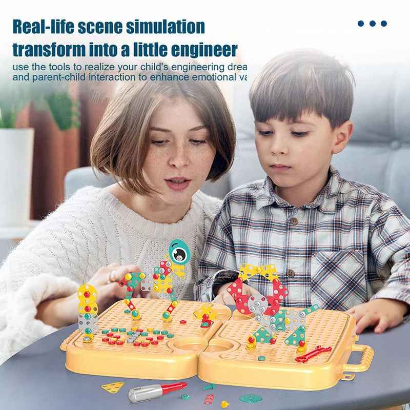 🔩 Build Big Ideas – Montessori Toolbox & 3D Puzzle Set for Young Makers 🧰🧠 - ThiGui