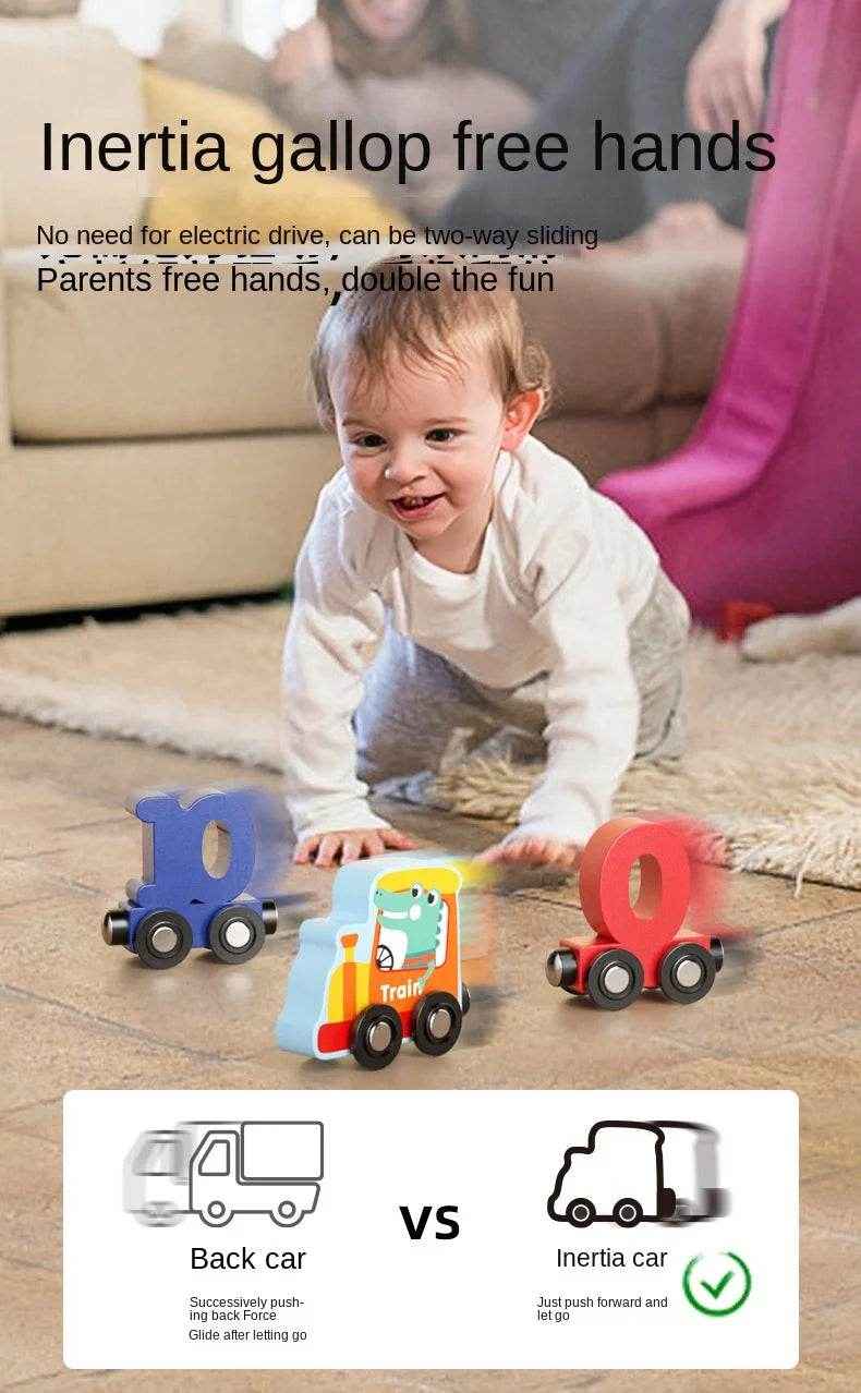 🧲Choo-Choo Count & Learn – Magnetic Wooden Train with Numbers for Curious Little Conductors - ThiGui