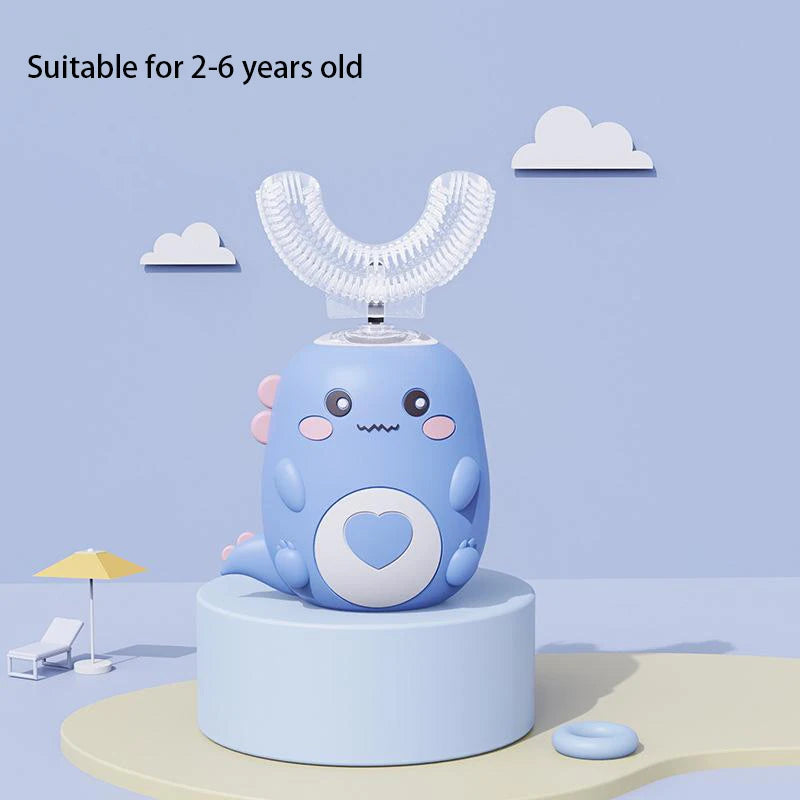 🪥⚡ Smart U-Shaped Electric Toothbrush – 360° Clean & Sonic Magic for Little Smiles! 😁👧👦 - ThiGui