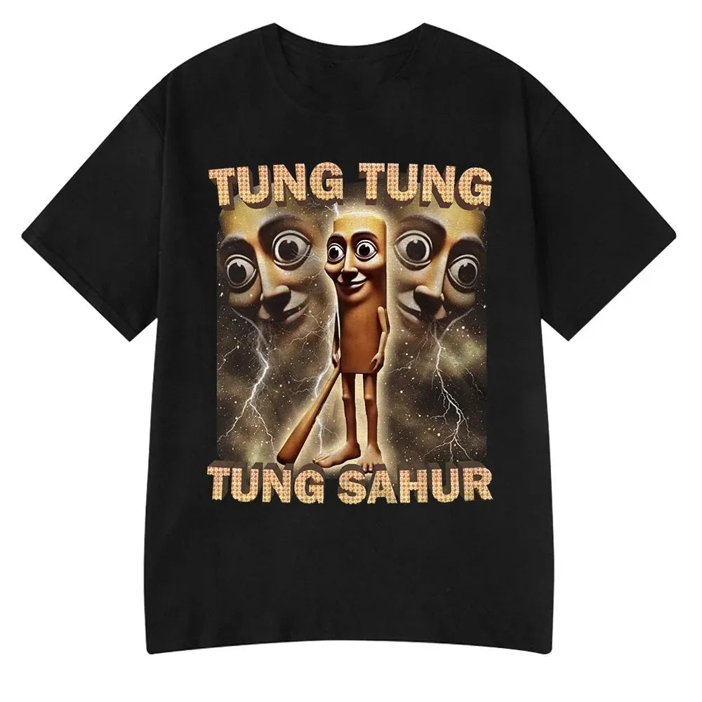 Italian Brainrot Meme Tee 😂🔥 Tralalero Tralala Cotton Y2K T-Shirt - ThiGui
