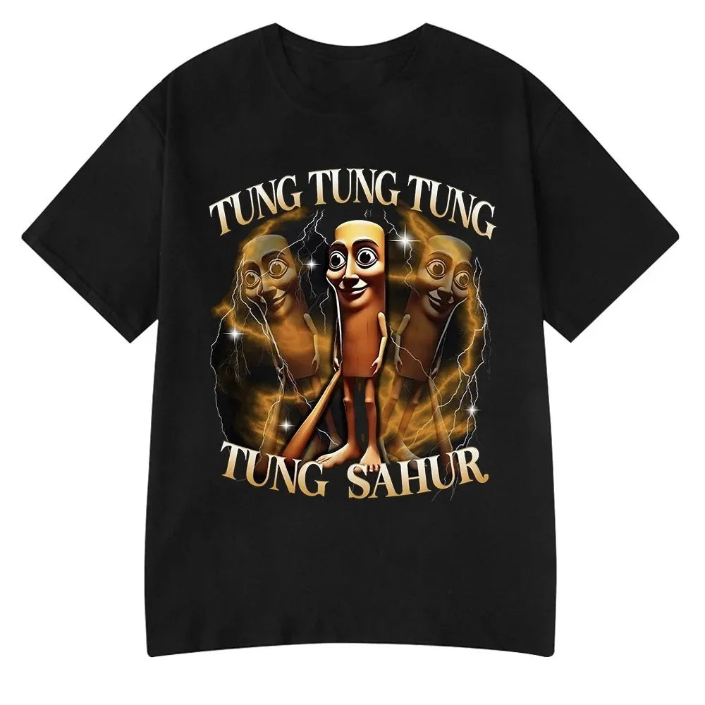 Italian Brainrot Meme Tee 😂🔥 Tralalero Tralala Cotton Y2K T-Shirt - ThiGui