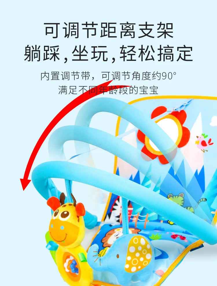 🍼 Car Seat Activity Toy – Kick, Grab & Explore on the Go! 🚗🎠 - ThiGui