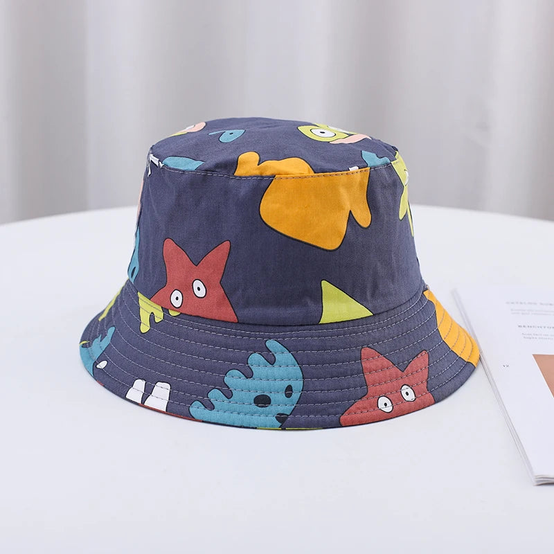 🌞 Sunshine-Ready! Adorable Cartoon Bucket Hat for Babies & Toddlers 🧢🦕 - ThiGui