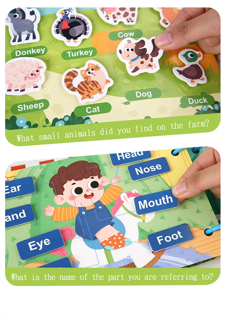 📘✨ Montessori Busy Book – Hands-On Learning & Matching Fun for Curious Toddlers! 👶🎓 - ThiGui