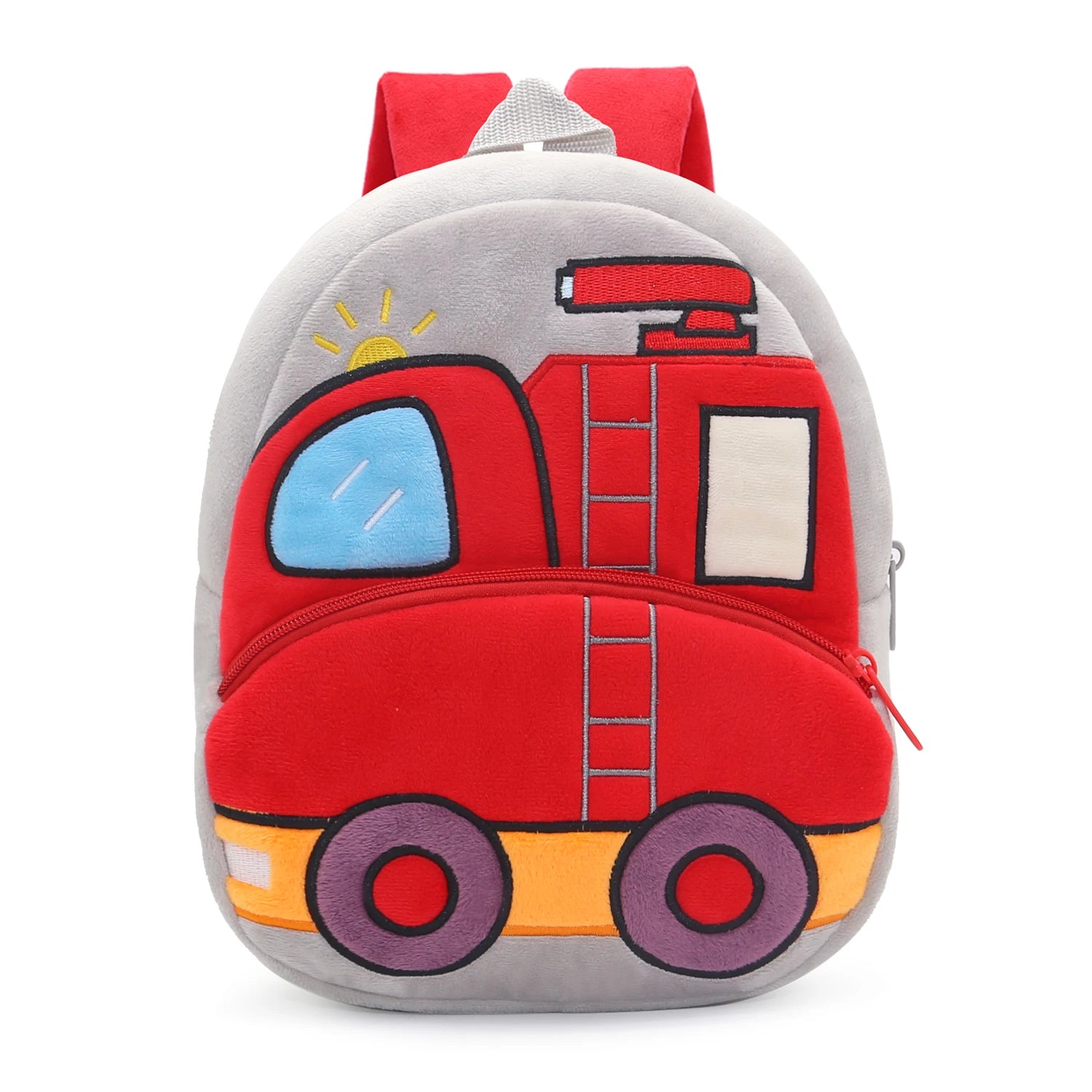 🚧👷‍♂️ Excavator Plush Backpack – Soft & Fun Schoolbag for Tiny Construction Fans! 🎒💛 - ThiGui