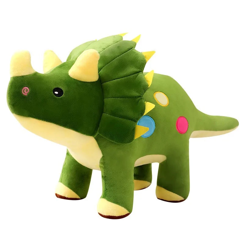🦕 40cm Dino Buddies – Soft Triceratops & Stegosaurus Plush Pals! 💚🦴 - ThiGui