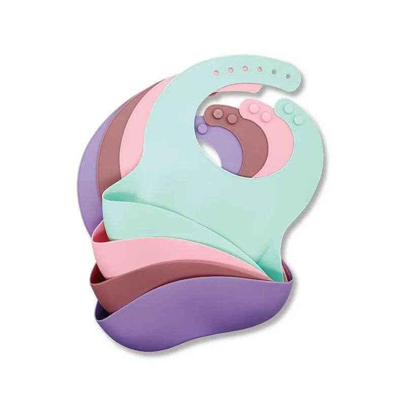 🌟Adorable & Practical! Mum-Approved Cartoon Silicone Bibs for Little Mess-Makers - ThiGui