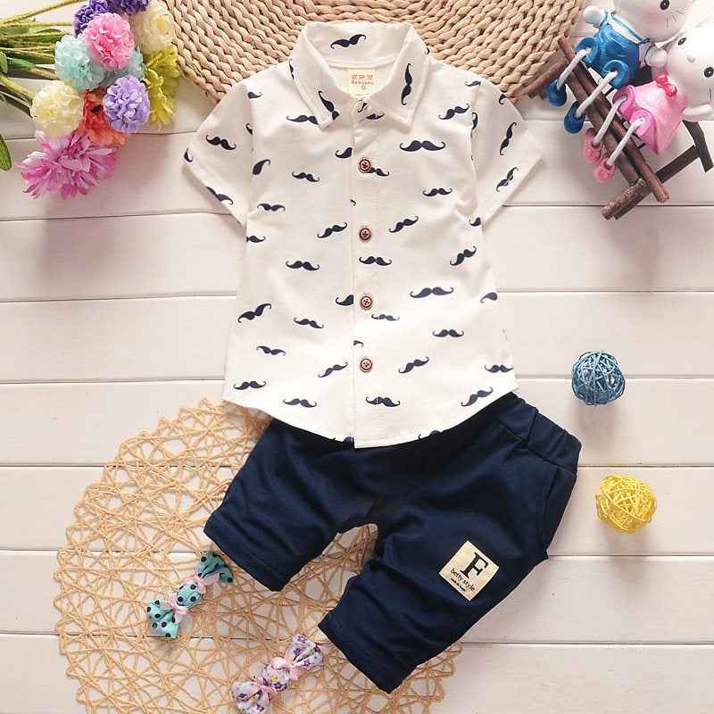 🧢 Charming Little Explorer Set – Cool Summer Shirt & Shorts for Adventurous Boys - ThiGui