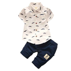 🧢 Charming Little Explorer Set – Cool Summer Shirt & Shorts for Adventurous Boys - ThiGui