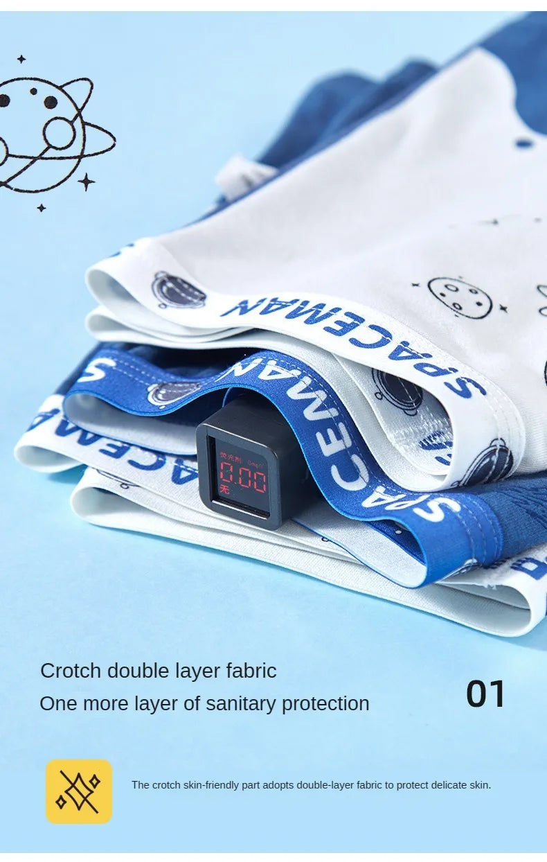 🩲🧒 Cotton Cartoon Boxer Set – Soft, Breathable & Perfect for Little Movers! 🌟🧺 - ThiGui
