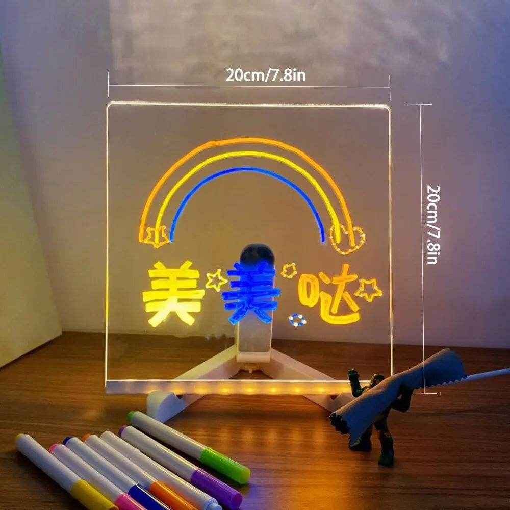 ✍️LED Drawing Note Board for Boys Who Love Doodling in Colorful Glowing Lights - ThiGui