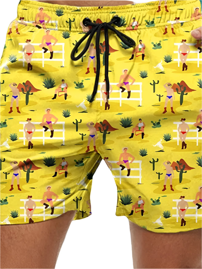 🌺 Bold & Breezy! Boys' Hawaiian 3D Floral Swim Shorts for Sunny Adventures 🏄‍♂️ - ThiGui