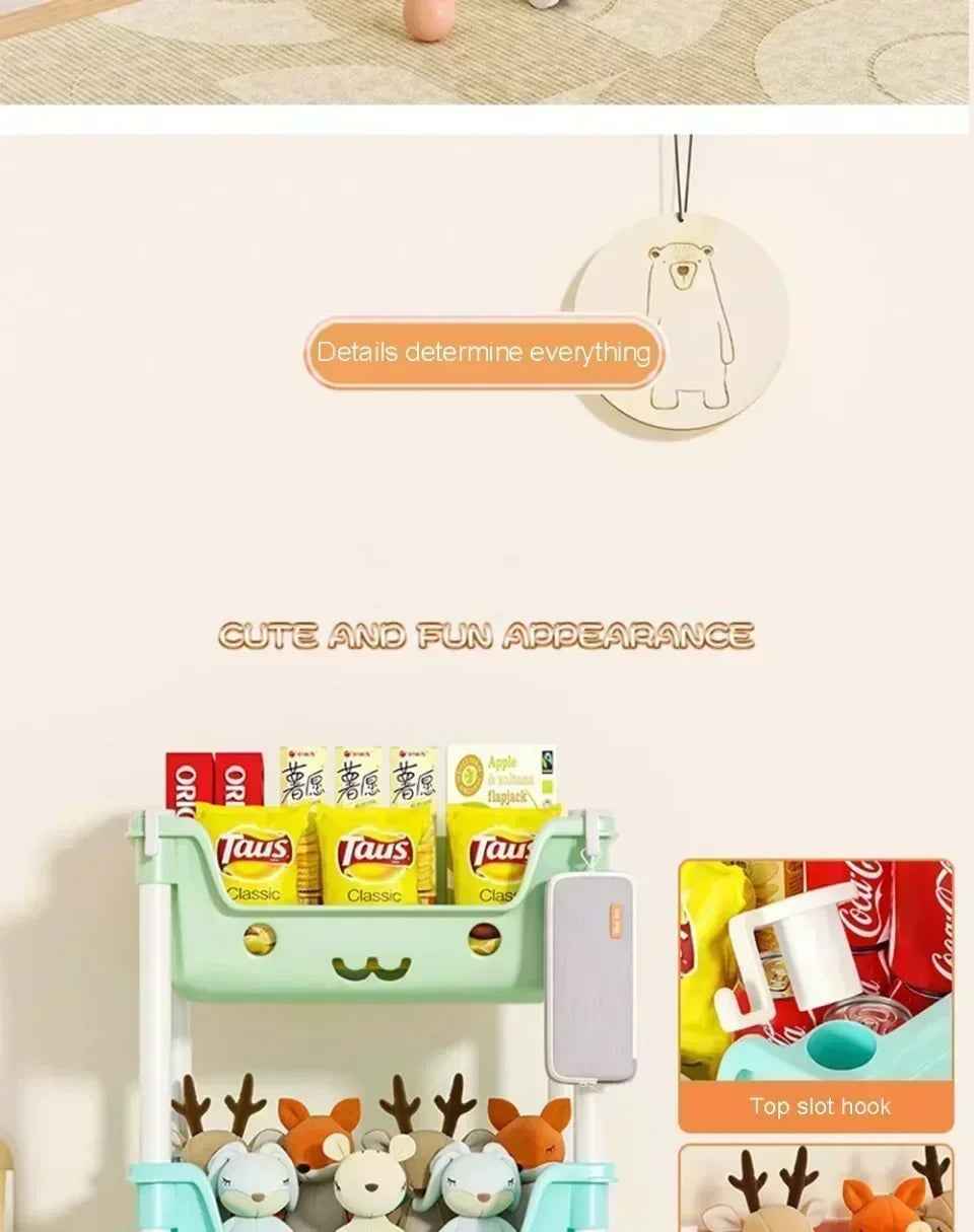 🛒 Rolling Storage Rack – Tidy Up in Style, Anywhere in the House! 🏠🧺 - ThiGui