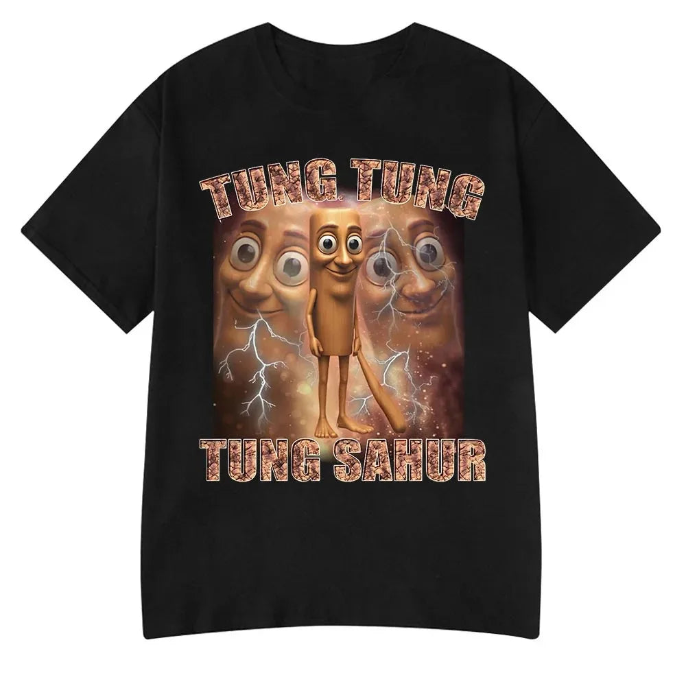 Italian Brainrot Meme Tee 😂🔥 Tralalero Tralala Cotton Y2K T-Shirt - ThiGui