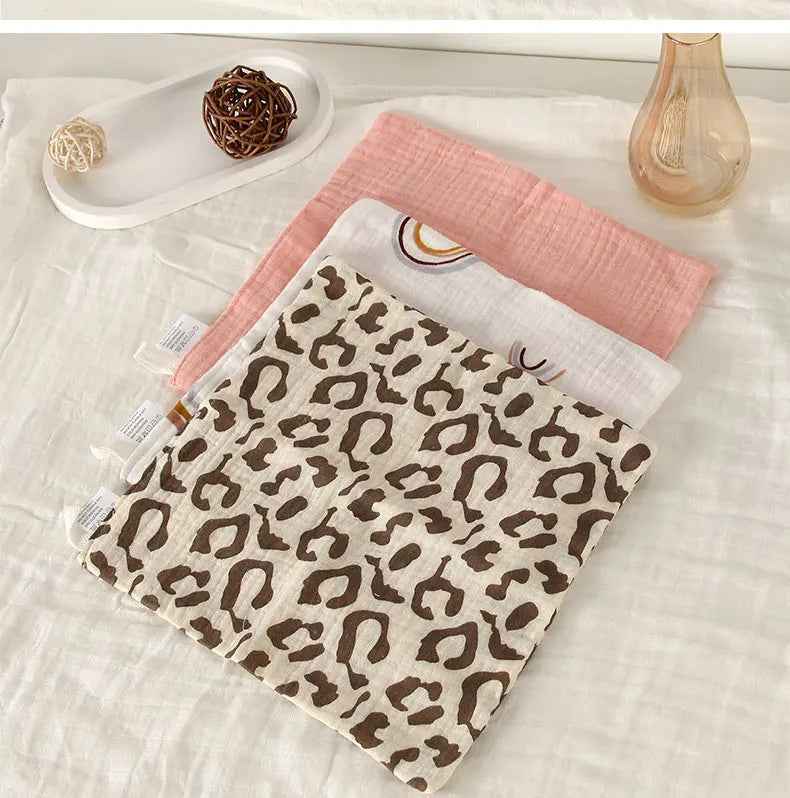 🌸 Gentle Touch! 🍼 Ultra-Soft Baby Gauze Towels – Perfect for Face, Hands & All-Day Snuggles 💕 - ThiGui