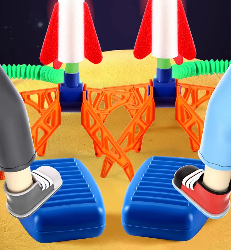 🚀 Sky-High Fun! Air-Powered Rocket Launcher Toy for Kids – Stomp, Jump & Launch 🌈🦶 - ThiGui