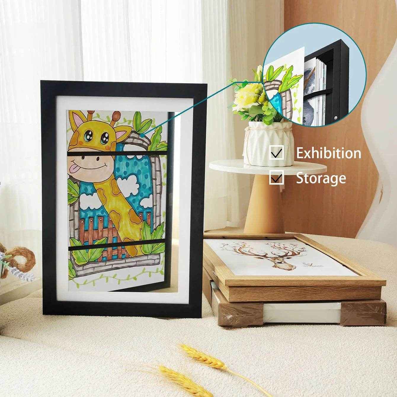 🌳 Magnetic Kids’ Art Frame – The Easiest Way to Show Off Your Little One’s Masterpieces! - ThiGui