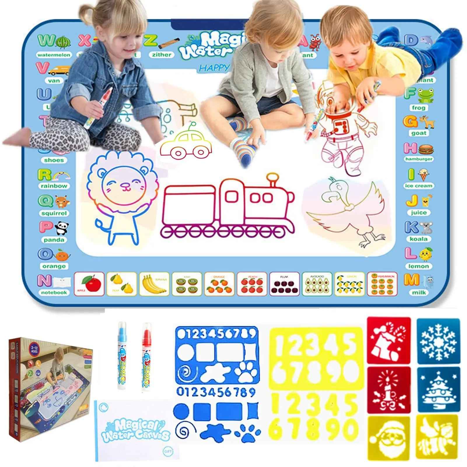 💦Just Add Water! The Mess-Free Magic Drawing Mat That Keeps Boys Entertained for Hours - ThiGui