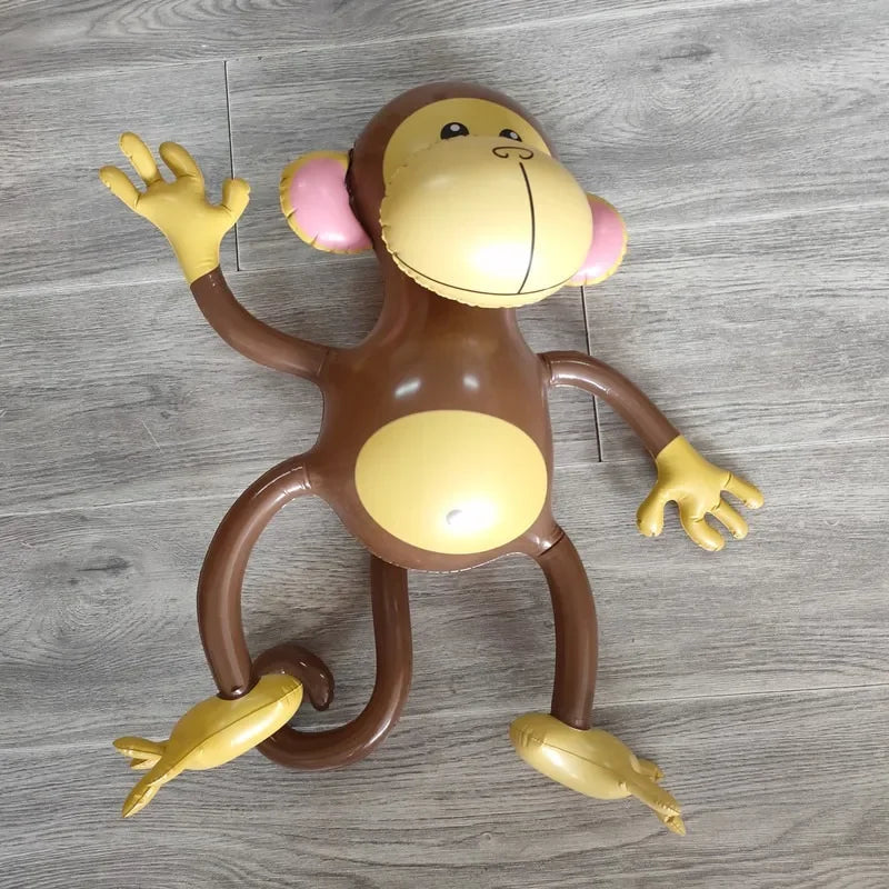 🎈 Inflatable Monkey Balloon 🐒 | Jungle-Fun Party Prop for Lively Birthdays 🍌🎊 - ThiGui