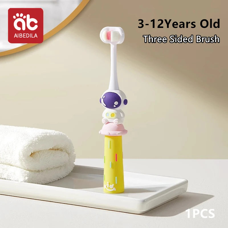 🪥🚀 Cartoon Astronaut Kids Toothbrush – Gentle Bristles, Galactic Fun! 🌙👦 - ThiGui