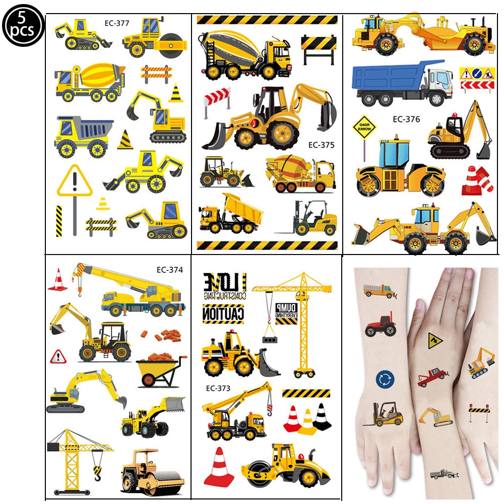 🚧 Party Zone Activated! Construction-Themed Tableware Set for Boys Who Dig Trucks 🛠️🎉 - ThiGui
