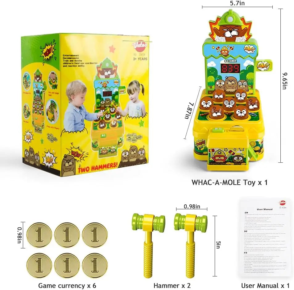 🌈 Hammer & Save! Mini Arcade Coin Bank Game 🕹️ | Lights, Sounds & Learning Fun 🎶💡 - ThiGui