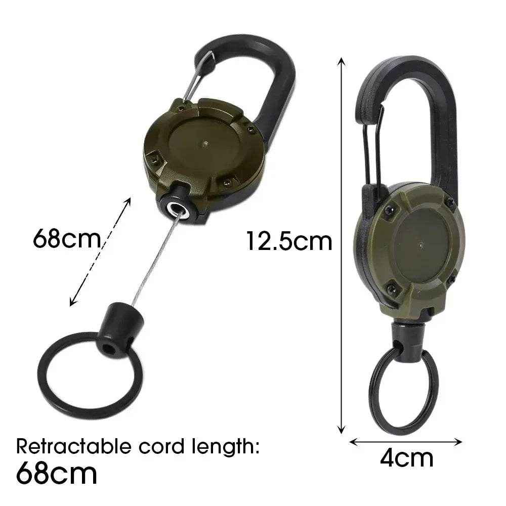 💡Super Handy Heavy-Duty Retractable Keychain with Carabiner – Perfect for Sporty Boys on the Go! - ThiGui