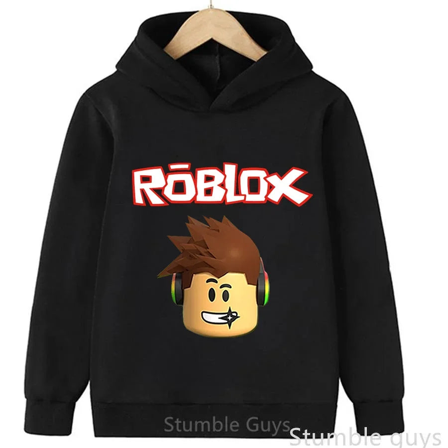 Roblox Autumn Kids Hoodie 🎮🍂 Trendy Game Graphic Sweatshirt - ThiGui