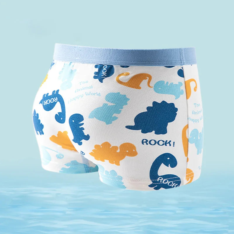 🦖 Dino Days Boxer Briefs – Soft & Comfy Cotton Undies for Boys! 🩳✨ - ThiGui