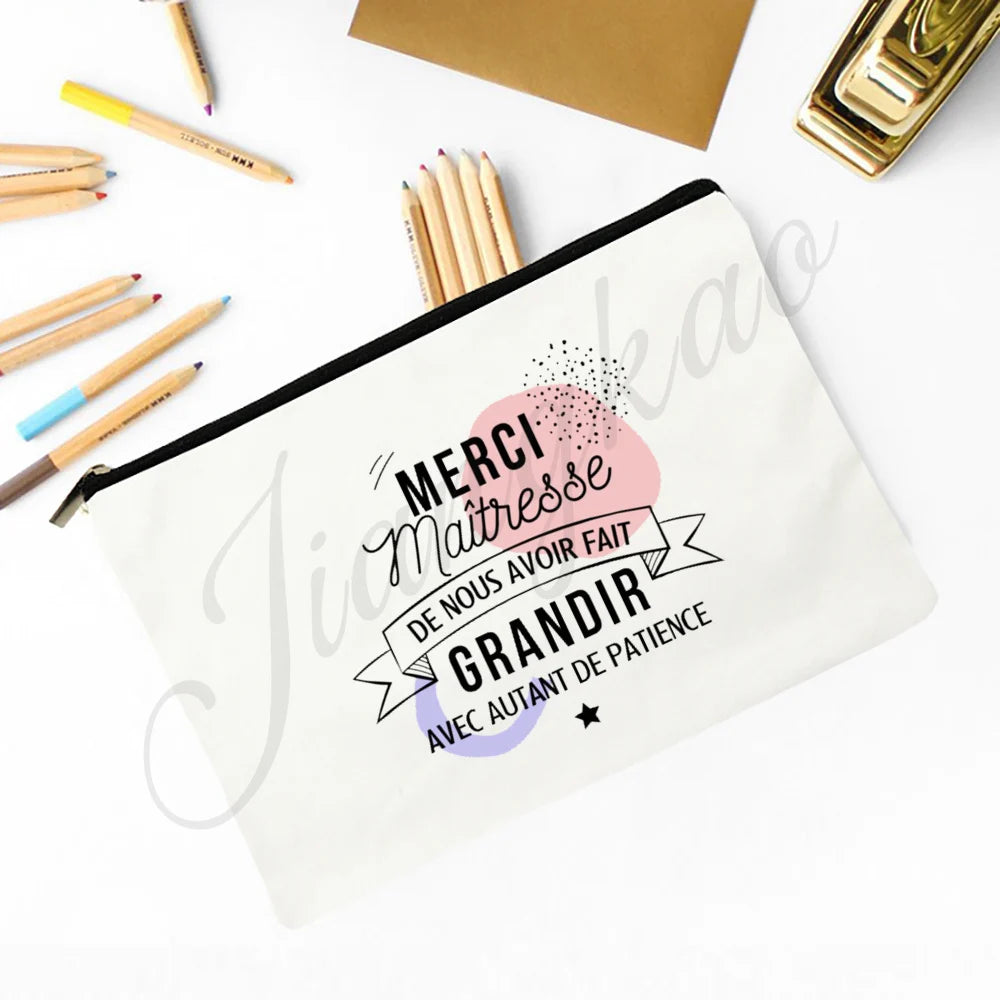 👜 Merci Maîtresse Pouch – The Sweetest Everyday Gift for Teachers & School Staff! 🎨 - ThiGui