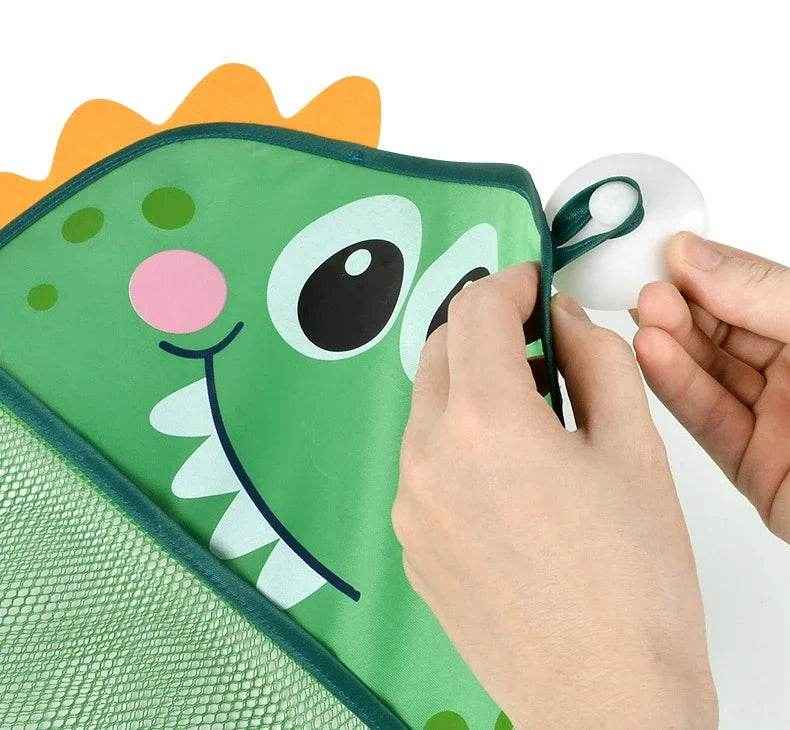 🦖 Dino-Magic Bathtime Buddy – Fun Organizer for Water Toys & Bathroom Bliss! - ThiGui