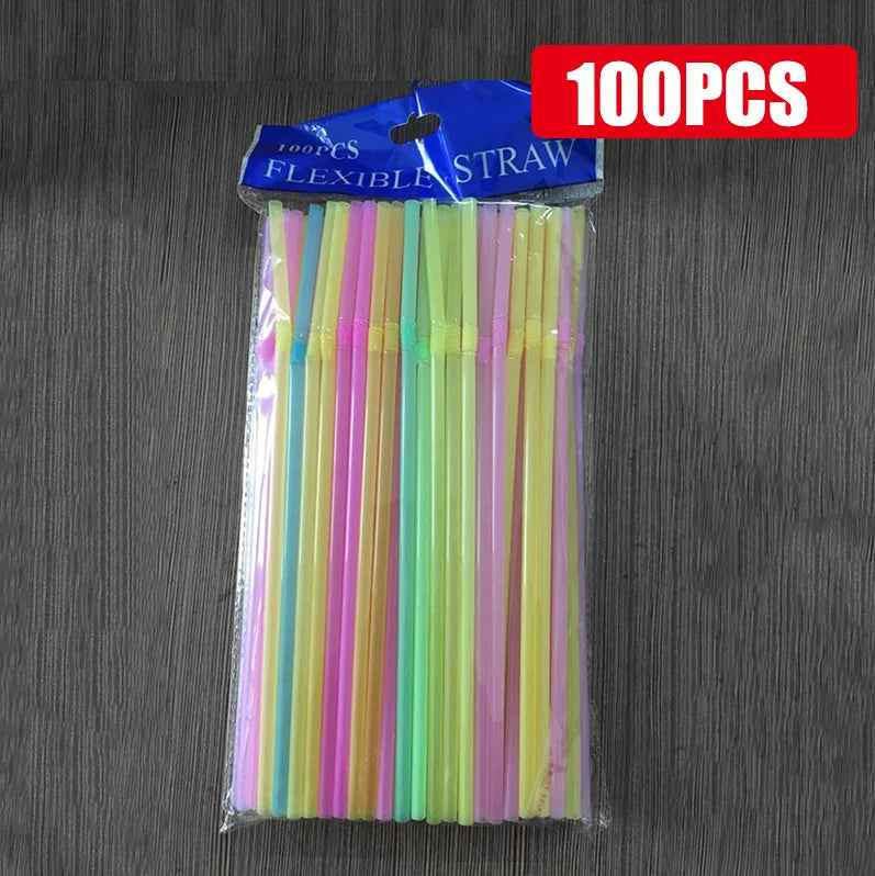 🎉Bright and Fun Multicolor Straws – Perfect for Parties, Playdates, and Everyday Sips! - ThiGui