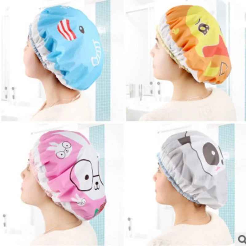 🛁Waterproof Cartoon Shower Hat for Boys Who Hate Getting Water in Their Eyes - ThiGui