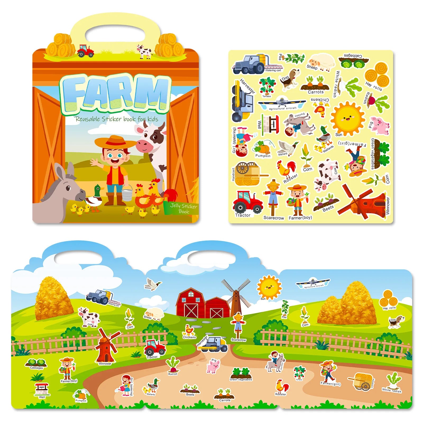 🎨Reusable Animal Scene Sticker Book – Endless Imaginative Fun! 📚✨ - ThiGui