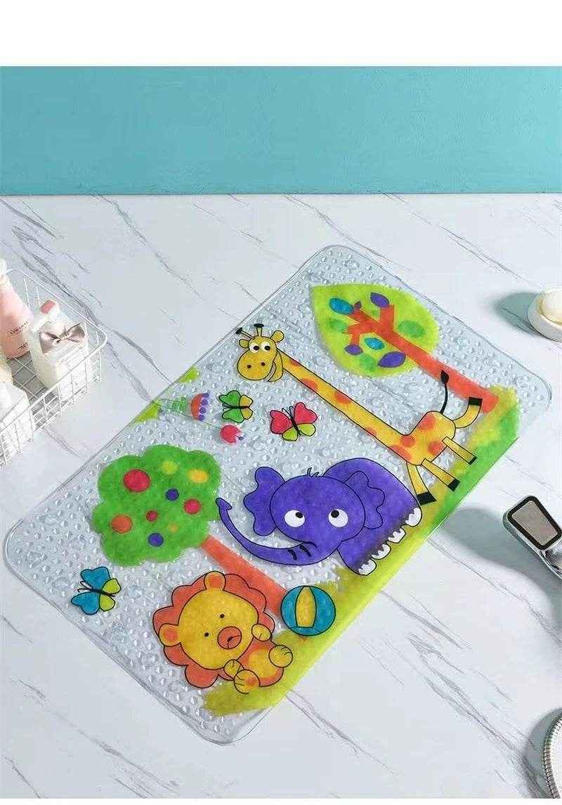 🐾 Safe, Sweet & Splash-Ready – Cartoon Suction Bath Mat for Kids Who Love Bathtime Fun! - ThiGui