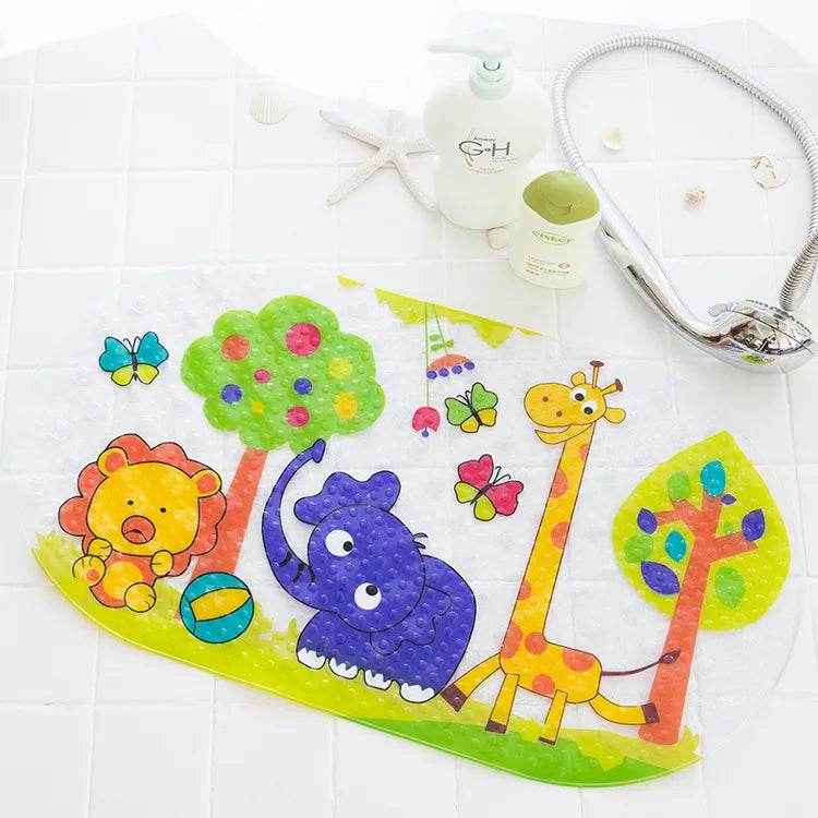 🐾 Safe, Sweet & Splash-Ready – Cartoon Suction Bath Mat for Kids Who Love Bathtime Fun! - ThiGui