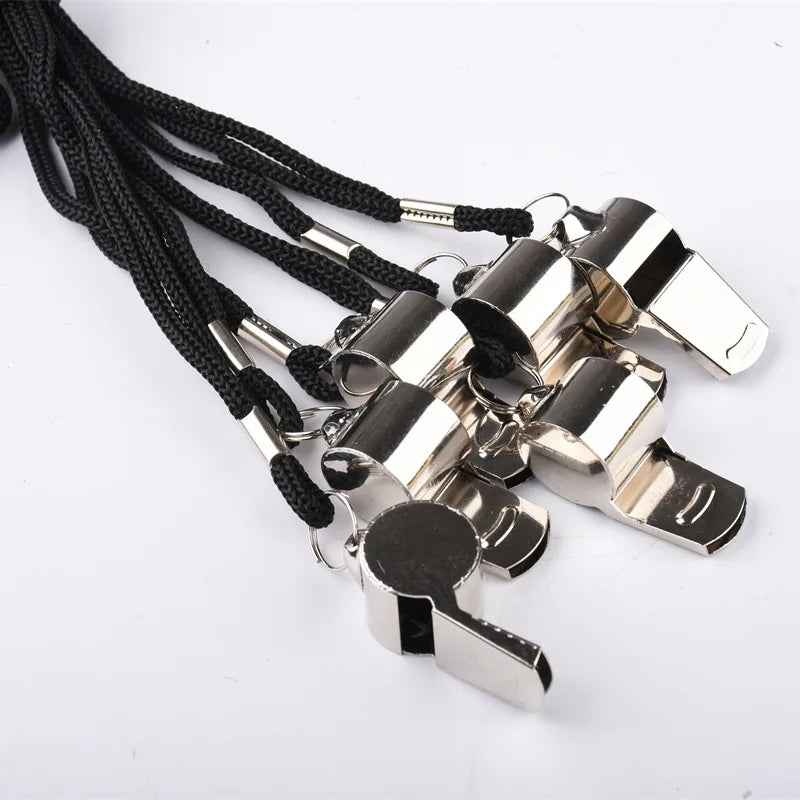 Super Loud Stainless Steel Whistles – 5-Pack with Lanyards for Busy Boys & Safety-Conscious Mums - ThiGui