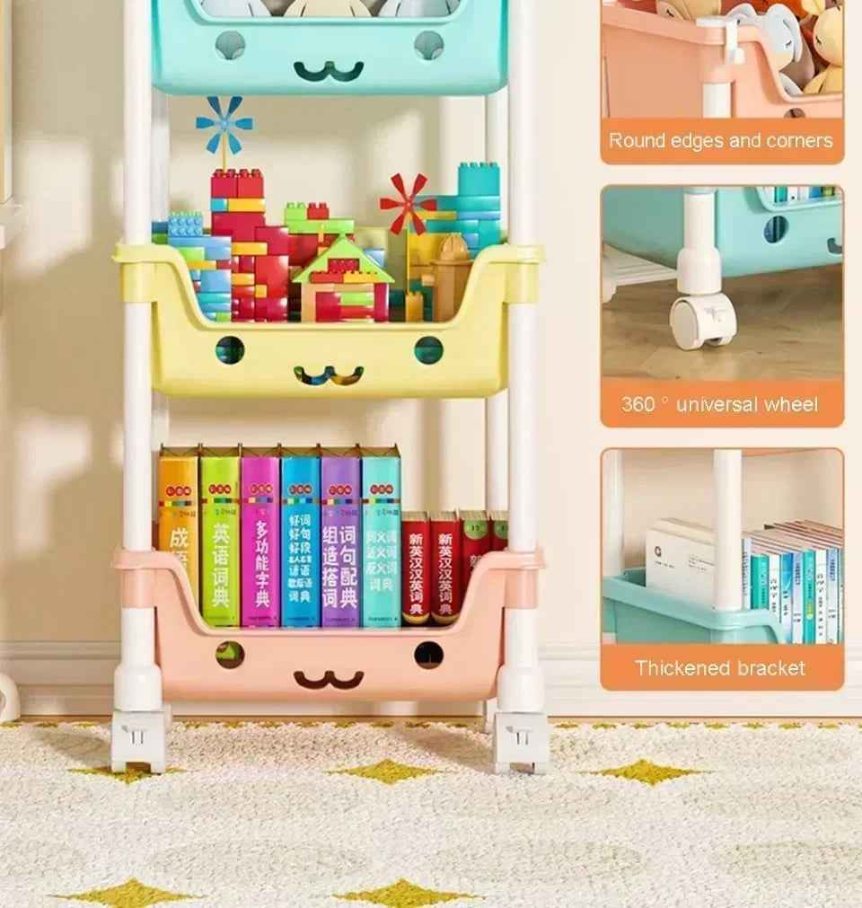 🛒 Rolling Storage Rack – Tidy Up in Style, Anywhere in the House! 🏠🧺 - ThiGui