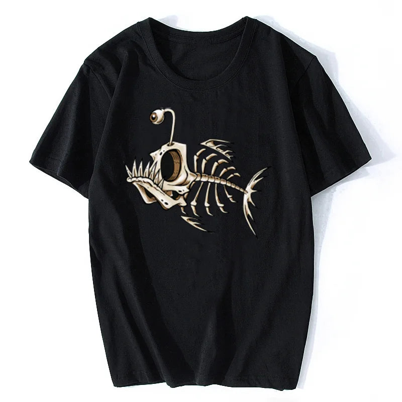 🐟💀 Deep Sea Cool! Funny Bonefish Skull T-Shirt for Boys – Bold, Comfy & Totally Epic 🎣🖤 - ThiGui