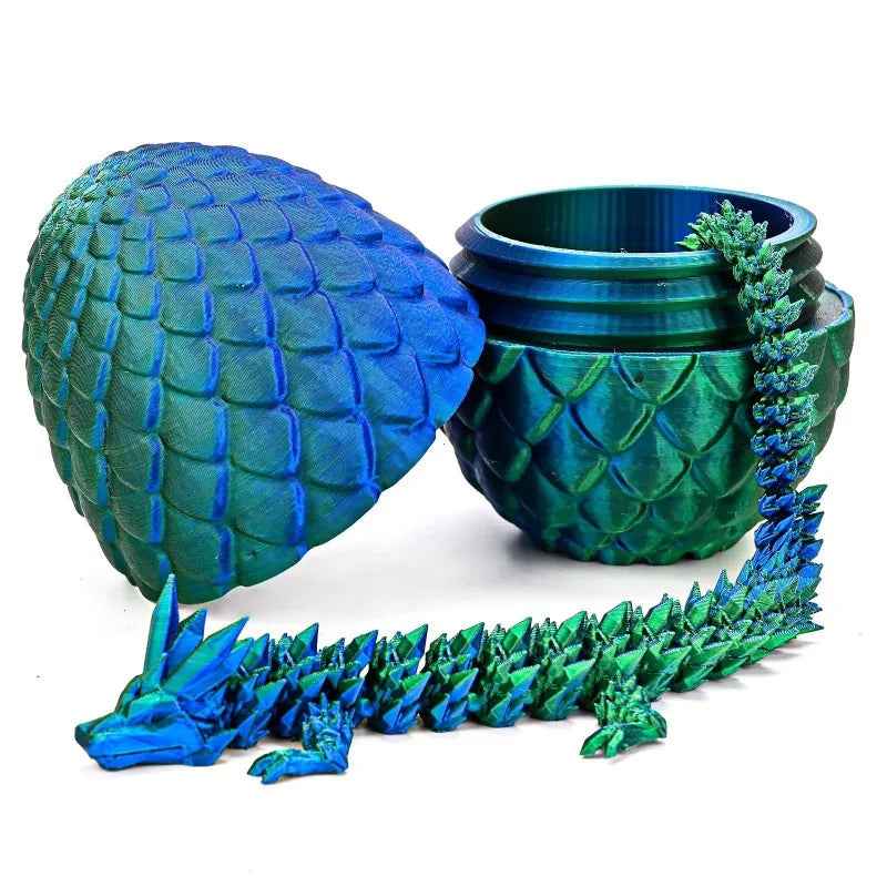 🐉Surprise Dragon Egg with Fully Articulated 3D Printed Dragon for Fantasy-Loving Boys - ThiGui
