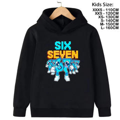 67 Six Seven Steal A BrainRot Kids Hoodie 🧥🔥 Trendy Cartoon Sweatshirt - ThiGui