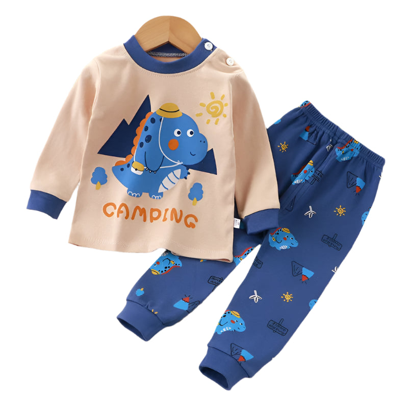🌙Adorable Cartoon Baby Pajama Set – Snug, Soft & Super Cute! 💤 - ThiGui