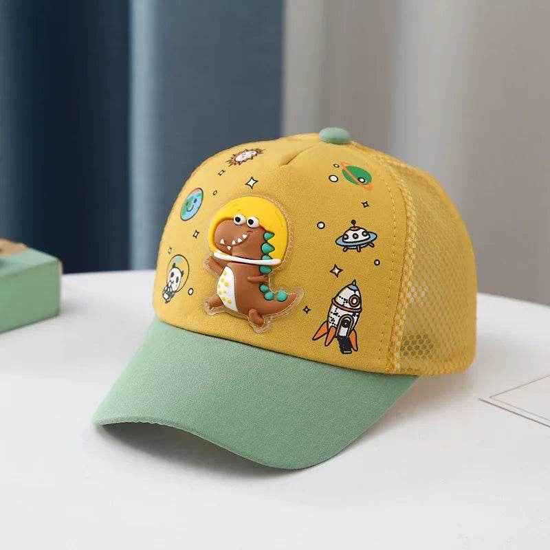 🌞Cool Dino Summer Hat for Boys – Light, Breezy & Sun-Smart Fun! - ThiGui