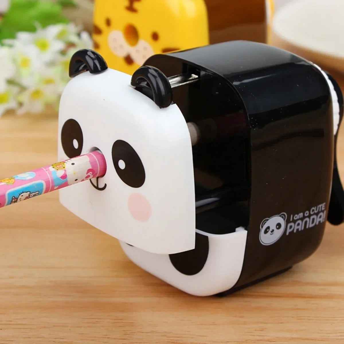 🐼🐯 Adorable Panda & Tiger Cartoon Pencil Sharpeners – School Essentials with a Roar of Fun! - ThiGui