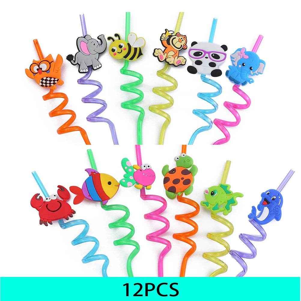 🐳 Sip, Smile & Splash – Reusable Ocean Animal Straws That Make Every Drink a Party! - ThiGui