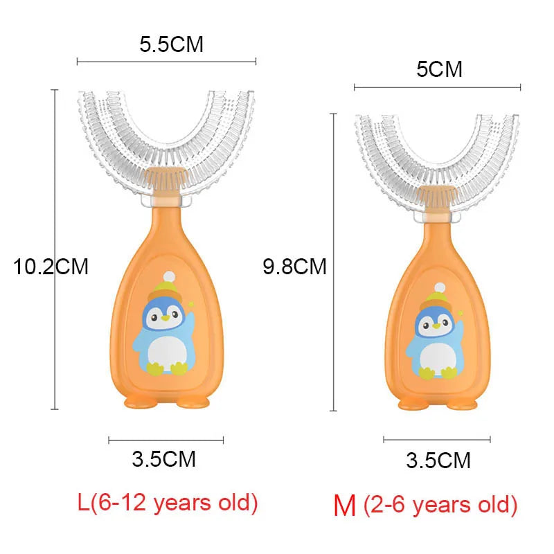 🦷 Gentle Silicone Toothbrush – Oral Care for Kids Ages 2 to 12 👶💧 - ThiGui
