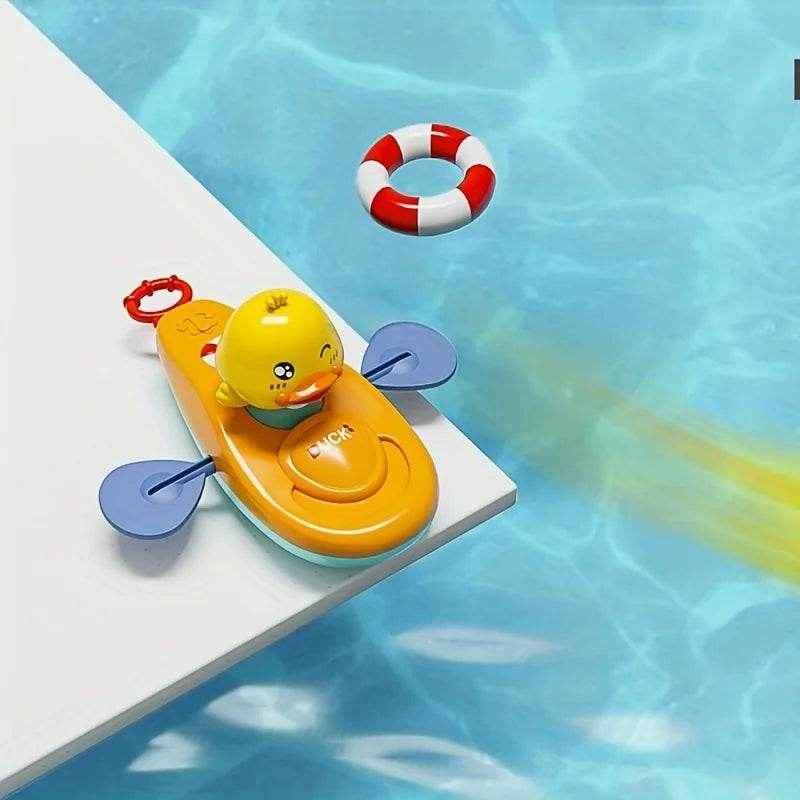 🐥 Little Yellow Duck Kayak Toy – A Splash of Fun for Every Bath & Pool Day! - ThiGui