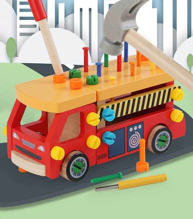 🌳Fix, Twist, and Learn! Montessori Wooden Busy Board for Hands-On Little Builders 🧰🪵 - ThiGui