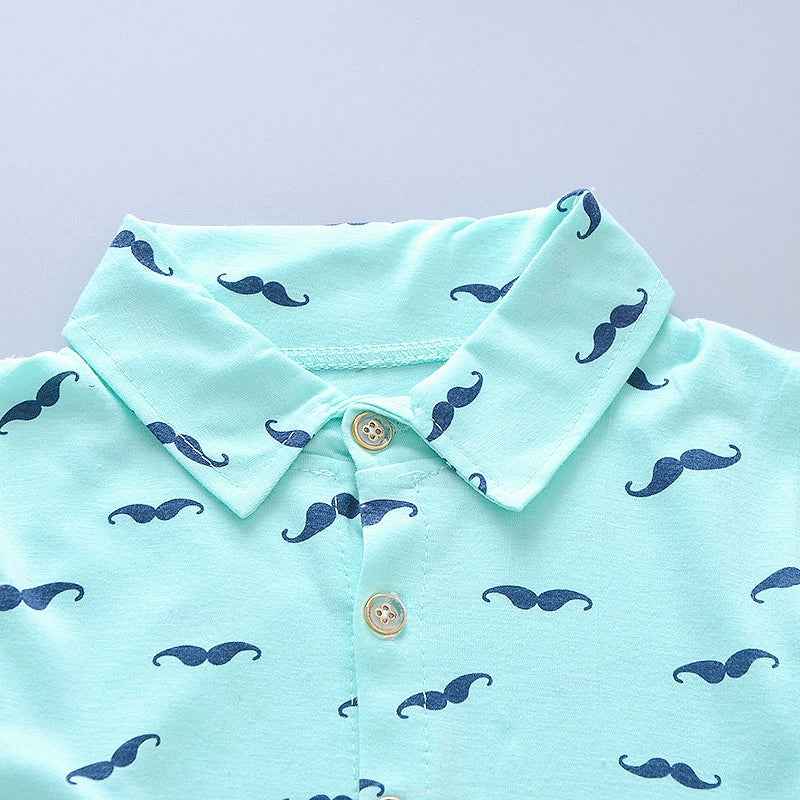🧢 Charming Little Explorer Set – Cool Summer Shirt & Shorts for Adventurous Boys - ThiGui